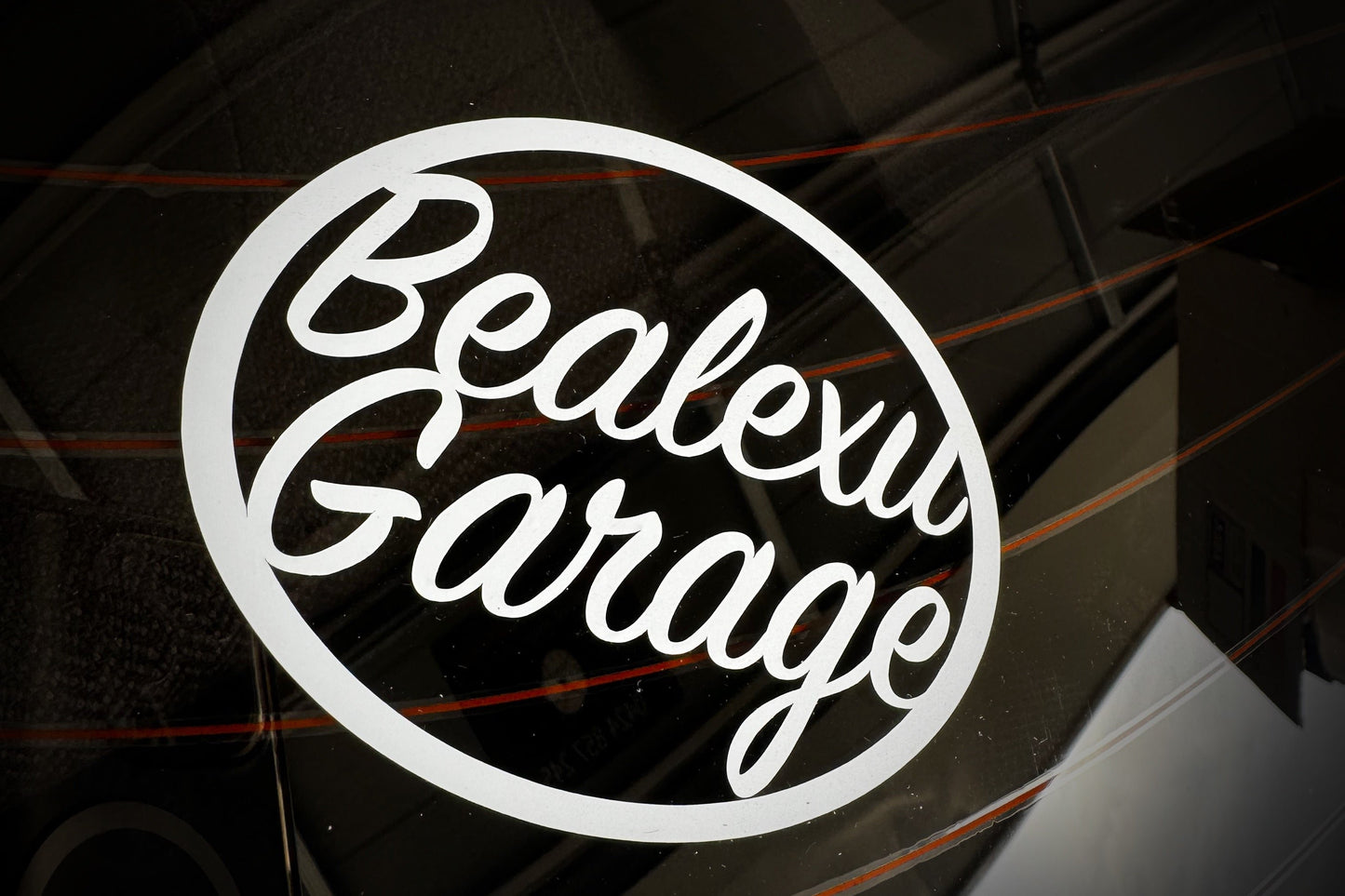 Bealexu Garage oval sticker