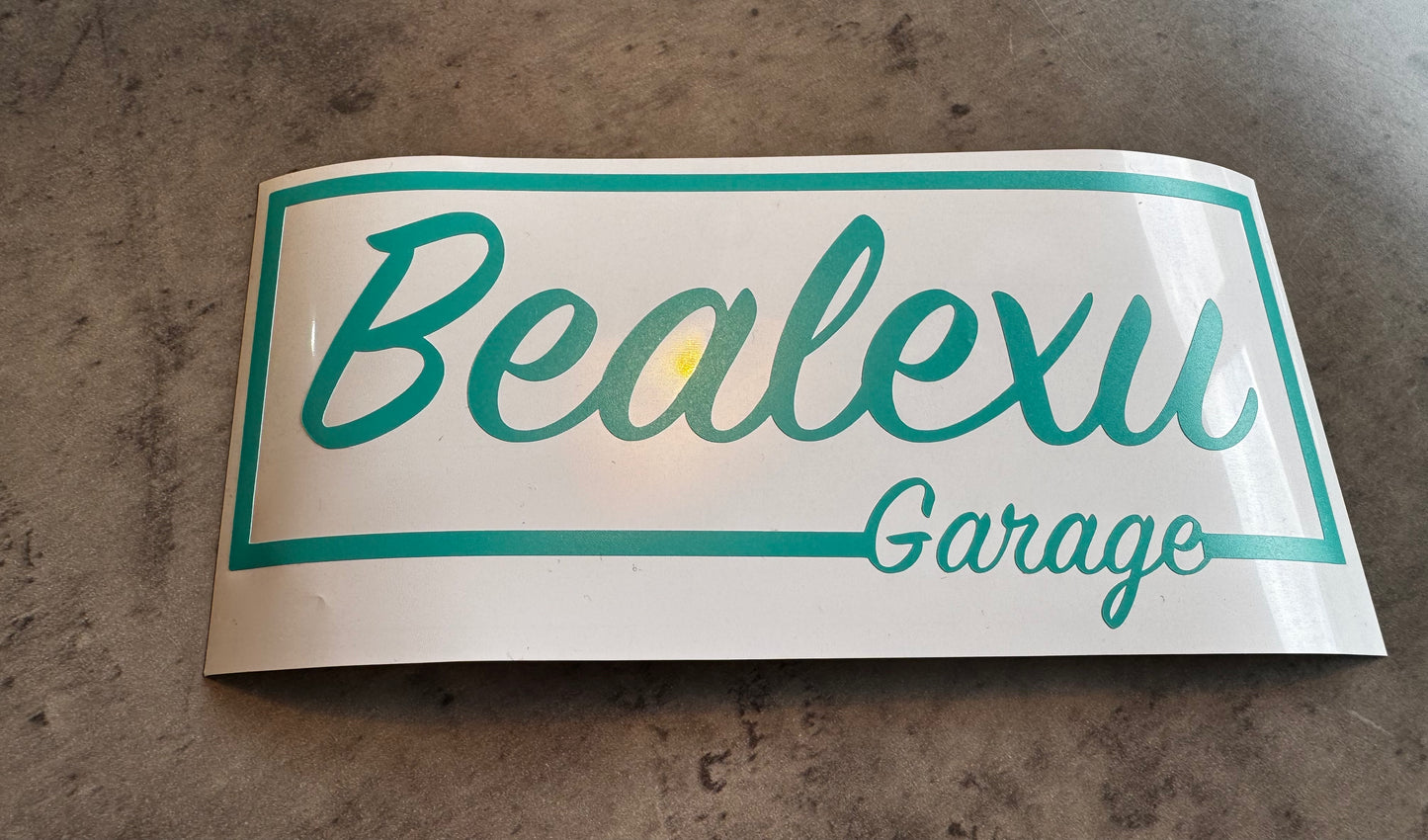 Bealexu Garage slap sticker