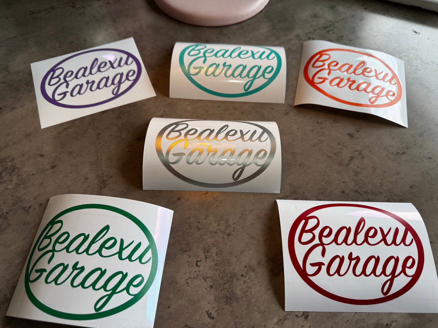 Bealexu Garage oval sticker