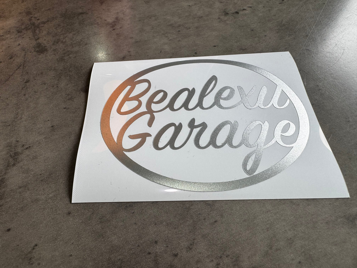 Bealexu Garage oval sticker