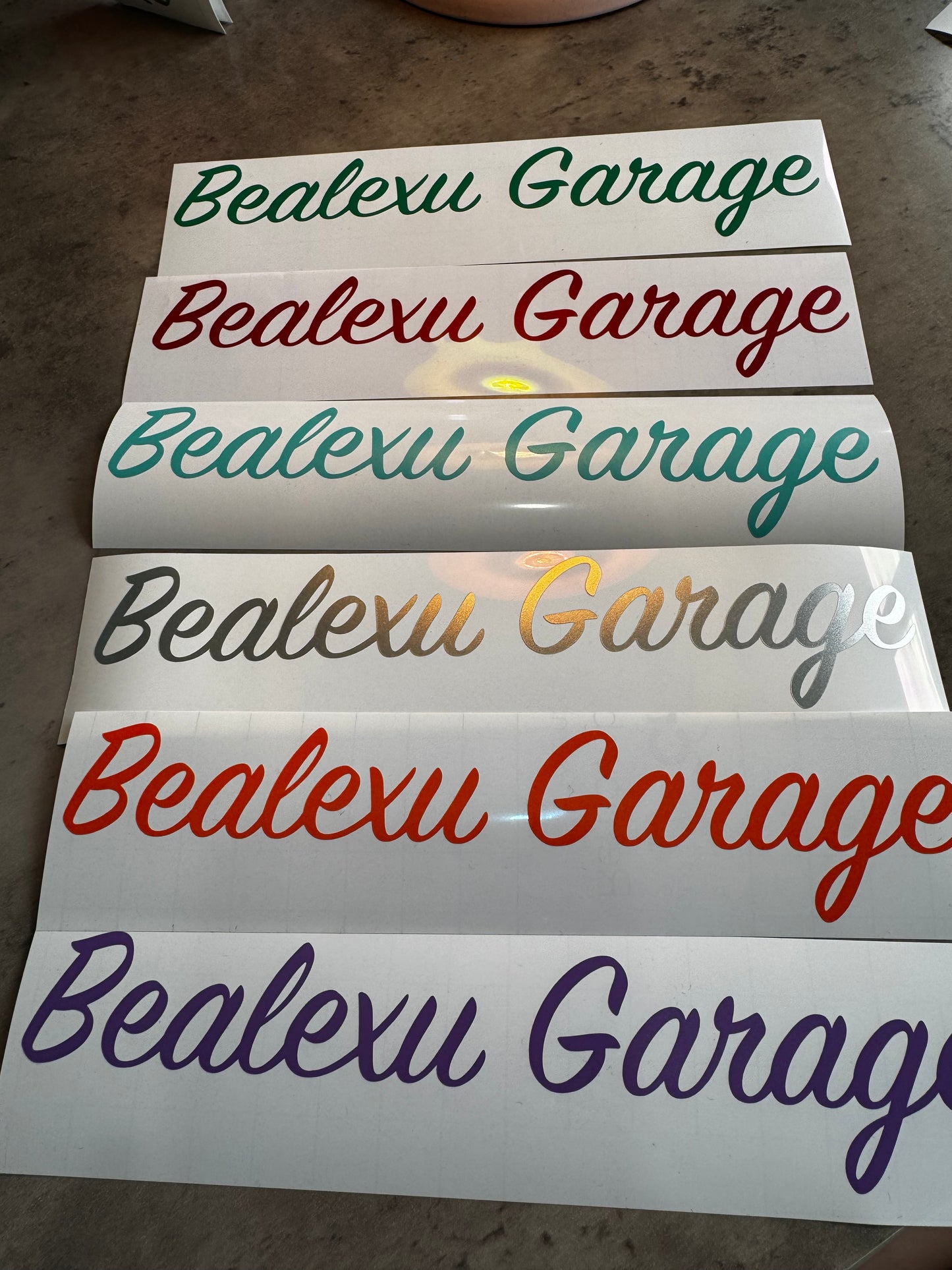 Bealexu garage sticker