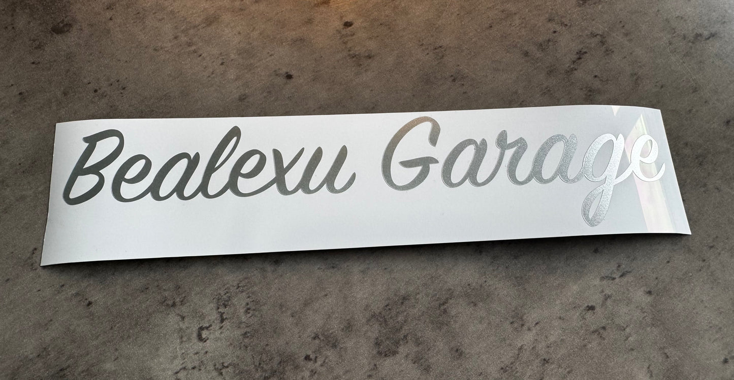 Bealexu garage sticker